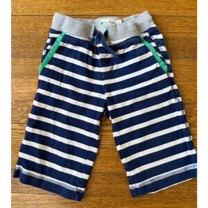 Mini Boden Boys' Navy Striped Shorts Size 5